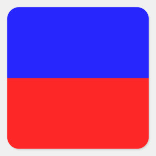 Pegatina Cuadrada Letra nautical Flag Signal Letter E (Echo)