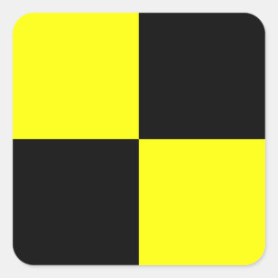 Pegatina Cuadrada Letra nautical Flag Signal Letter L (Lima)