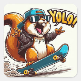 Pegatina Cuadrada leuke sticker om items te personaliseren