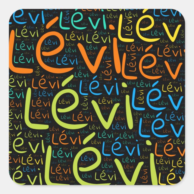 Pegatina Cuadrada Levi (Anverso)