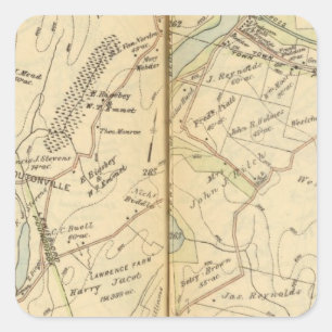 Pegatina Cuadrada Lewisboro, Nueva York 2