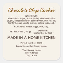 Ley de Alimentos de Cottage de California Galleta 