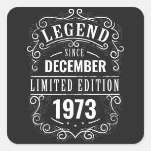 Pegatina Cuadrada Leyenda desde personalizada