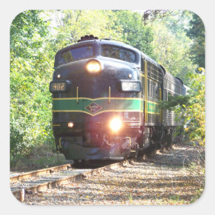 Pegatina Cuadrada Leyendo Locomotora Ferroviaria 903