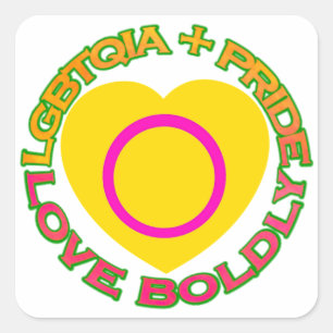 Pegatina Cuadrada lgbtqia