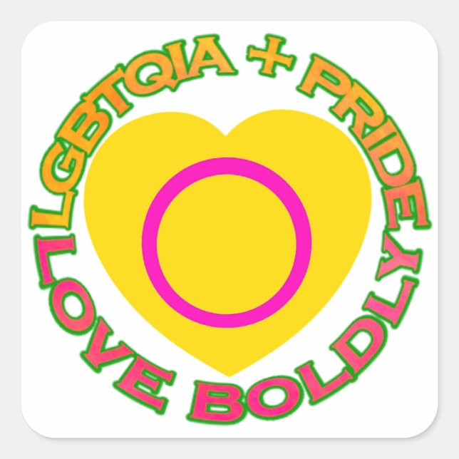 Pegatina Cuadrada lgbtqia (Anverso)