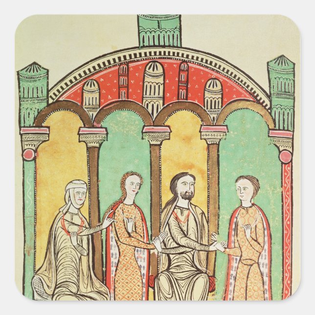 Pegatina Cuadrada Liber Feudorum (Anverso)
