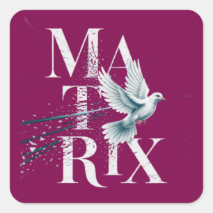 Pegatina Cuadrada Liberación de la matriz