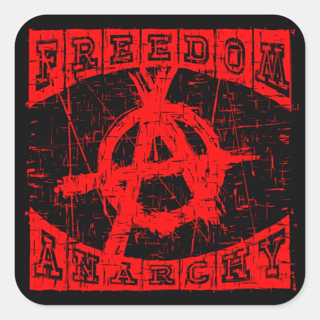 Pegatina Cuadrada libertad (Anverso)