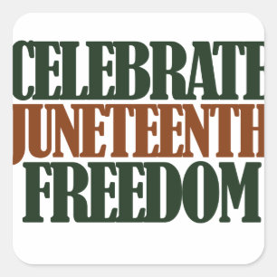 Pegatina Cuadrada Libertad en el 19 de junio