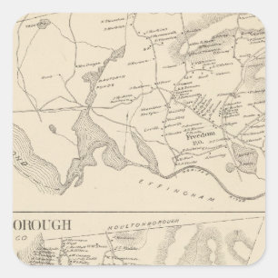 Pegatina Cuadrada Libertad, Tuftonborough