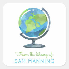 Pegatina Cuadrada Librería de Globe