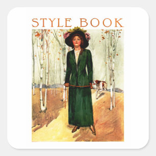 Pegatina Cuadrada Libro de estilo