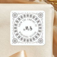 Libro de Monogramas al estilo vintage 'De la bibli