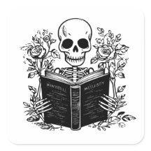 Libro de romance de lectura de esqueletos