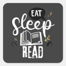 Pegatina Cuadrada Libros para leer juntos
