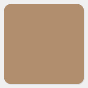 Pegatina Cuadrada  Light Brown #A57C55, Grey Olive