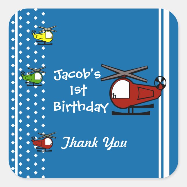 Pegatina Cuadrada Lil Chopper (Anverso)