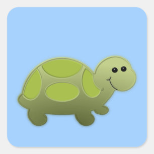 Pegatina Cuadrada Lil Turtle