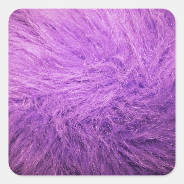 Pegatina Cuadrada Lilac Fur (Anverso)