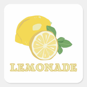 Pegatina Cuadrada Limonada