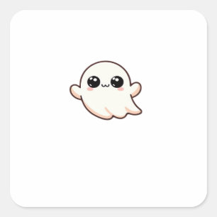 Pegatina Cuadrada Limpieza básica del pequeño y pequeño boo