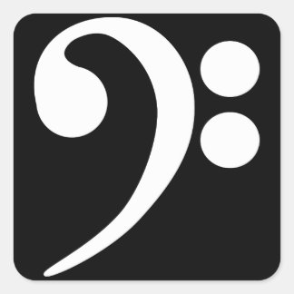 Pegatina Cuadrada Limpieza de trasero blanco