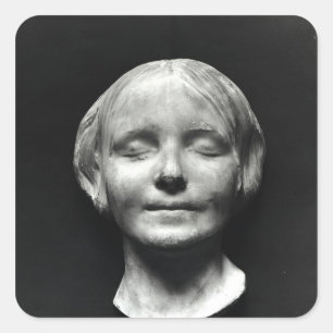 Pegatina Cuadrada L'Inconnue de la Seine'