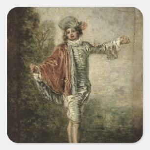 Pegatina Cuadrada L'Indiferente, 1716