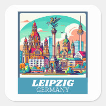 Línea aérea retro Leipzig