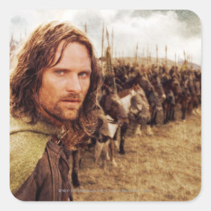 Pegatina Cuadrada Línea Aragorn Plus de Caballos