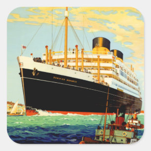 Pegatina Cuadrada Línea de Shaw Savill