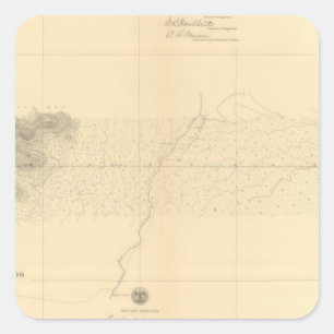 Pegatina Cuadrada Linea Divisoria Entre México 7