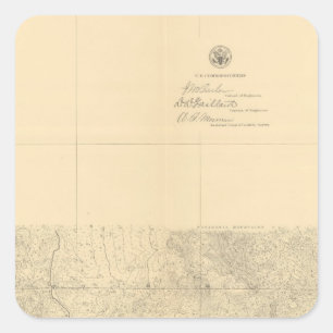 Pegatina Cuadrada Linea Divisoria Entre México 8
