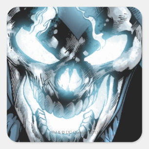 Pegatina Cuadrada Linterna negra - Color