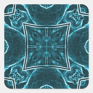 Pegatina Cuadrada Lion Wits