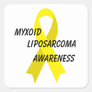 Pegatina Cuadrada Liposarcoma amarillento Cinta de sensibilización 