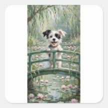 Lirios de Agua Perro en el Puente de Monet Arte
