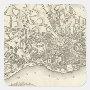 Pegatina Cuadrada Lisboa, Portugal