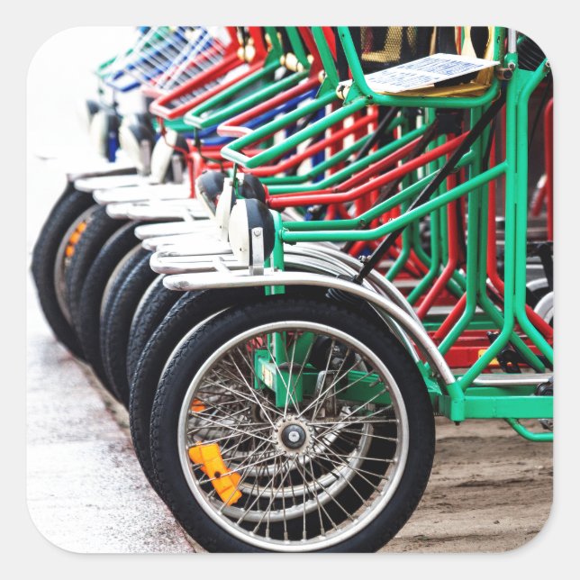 Pegatina Cuadrada Listo para montar (Anverso)