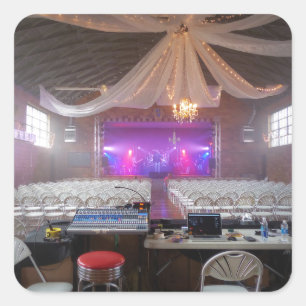 Pegatina Cuadrada Listo para un concierto