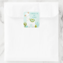 Llama entera divertida Aqua Primer Favor de cumple