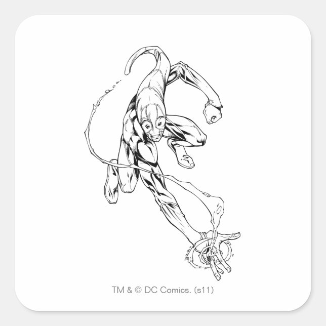 Pegatina Cuadrada Llanto azul 9 (Anverso)