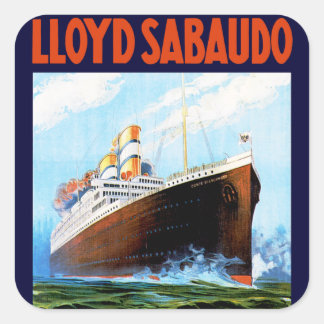 Pegatina Cuadrada Lloyd Sabaudo ~ Conte Biancamano