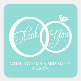 Pegatina Cuadrada ¡Lo Hacemos! Gracias