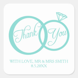 Pegatina Cuadrada ¡Lo Hacemos! Gracias