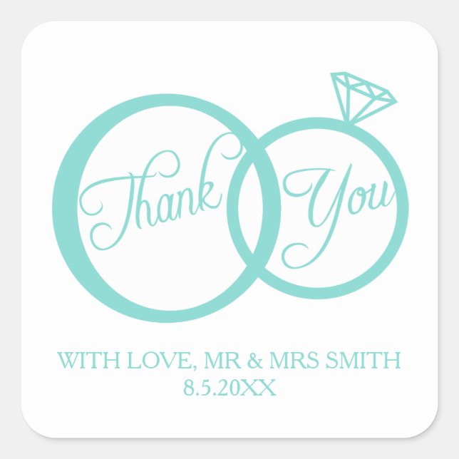 Pegatina Cuadrada ¡Lo Hacemos! Gracias (Anverso)