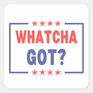 Pegatina Cuadrada Lo que le dio a Kamala Harris Demócrata por las el