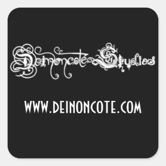 Pegatina Cuadrada Logo de Deinoncote Studios