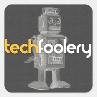 Pegatina Cuadrada Logo de TF Robot - Pegatinas